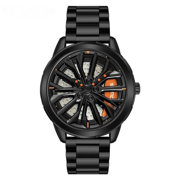 Men's Fashion Wheel Series Good Luck Comes Watch Trendy Unique Casual - Image 5