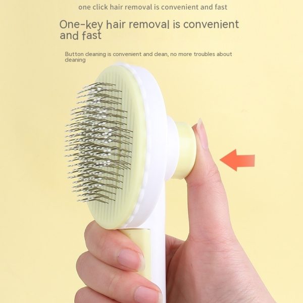 Round Head Self-cleaning Massage Pet Comb - Image 3