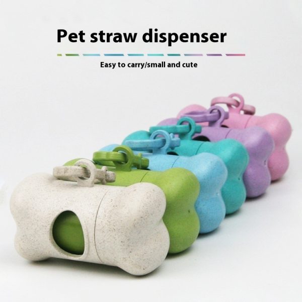 Pet Garbage Bag Wheat Straw Dispenser Bone Type Pooper Scooper