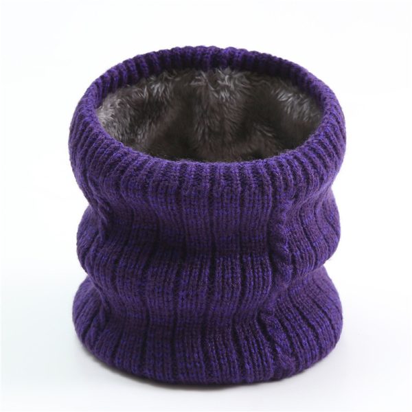 Twist Wide Striped Fleece-lined Knitting Scarf For Men - Image 7