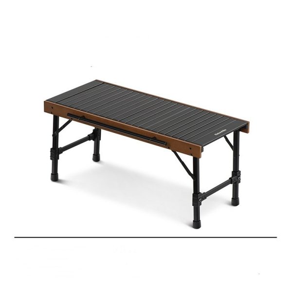 Outdoor Folding Combination Table Camping Barbecue Picnic Beech Wood Table - Image 3