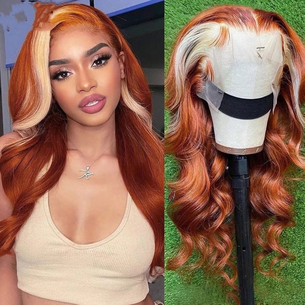 4X4 Human Hair Wig Head Cover Highlights 613 - Image 3