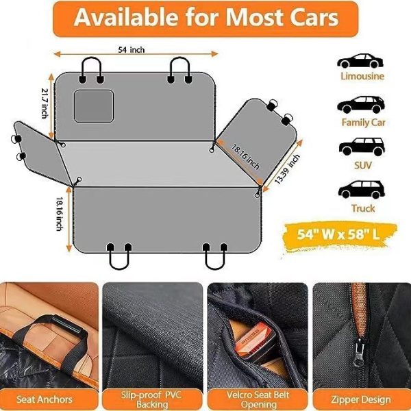 Pet Mat Car Rear Seat Cushion Water And Dirt Resistant Anti-bite - Image 3