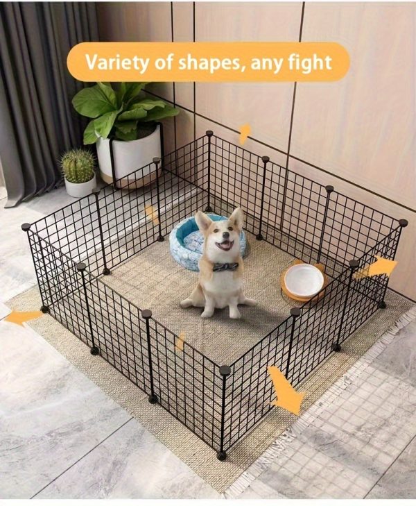 Dog Pen Indoor Dog Cage Small Medium Dog Home Isolation Door Pet Fence Kennel Dog Cage - Image 7