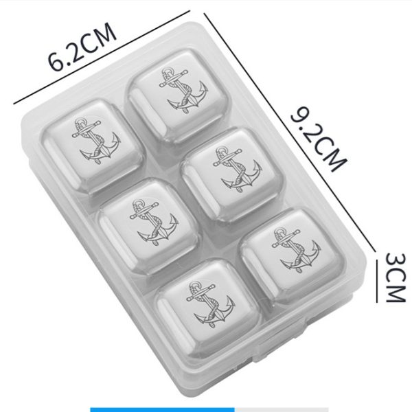 Foreign Wine Beer Whiskey Ice Tartar Set Bar Home Metal Ice Grain - Image 7