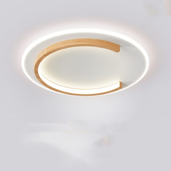 Log Ceiling Led Light Round Bedroom - Image 5