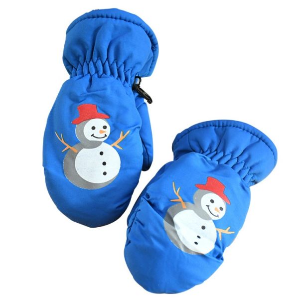 Children's Thick Warm And Waterproof Ski Gloves - Image 3