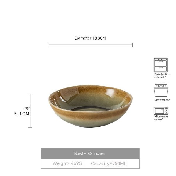 Household Japanese Retro Style Ceramic Bowl - Image 6