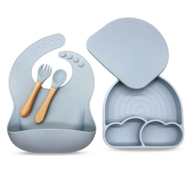 Food Grade Silicone Integrated Split Format Dining Plate - Image 2