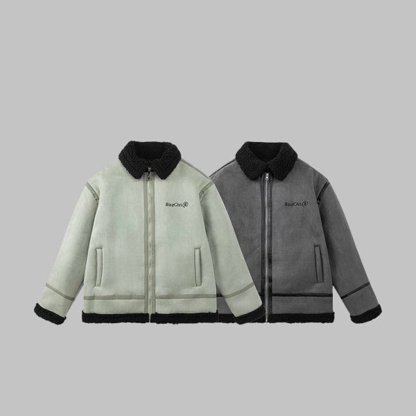 Fur Lapel Cotton Coat Jacket - Image 5