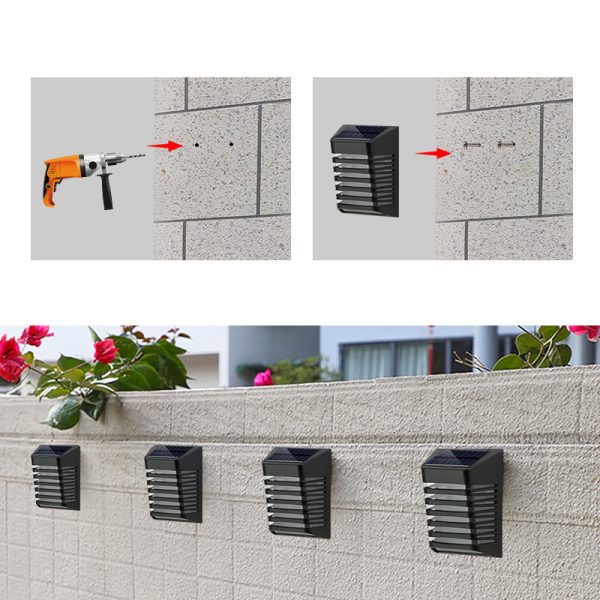 Solar Atmosphere Decorative Wall Lamp Home Garden Garden Lamp - Image 4