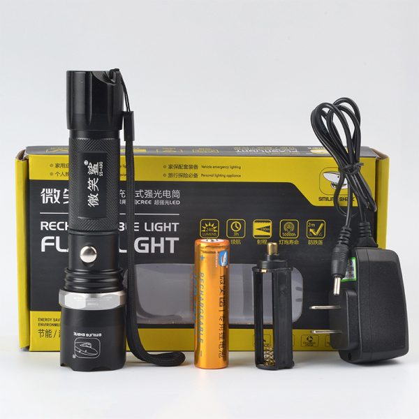 Aluminum Alloy Rechargeable Focusing LED Flashlight - Image 3