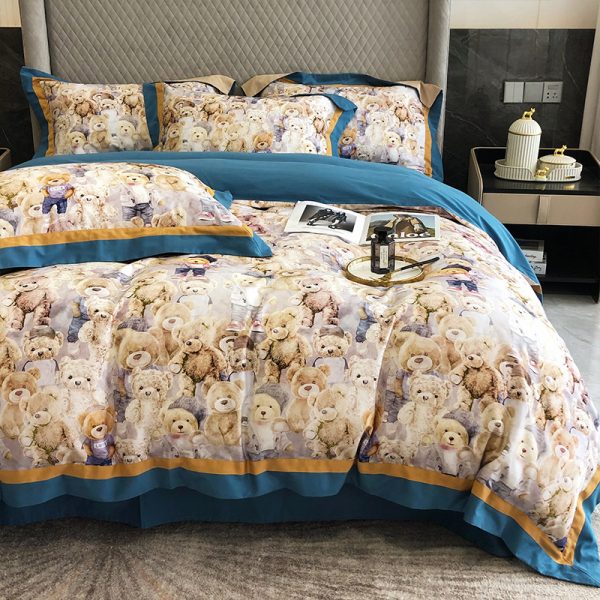 Nordic Fashion Home Textile Four-piece Pure Cotton Wholesale Bedding - Image 6