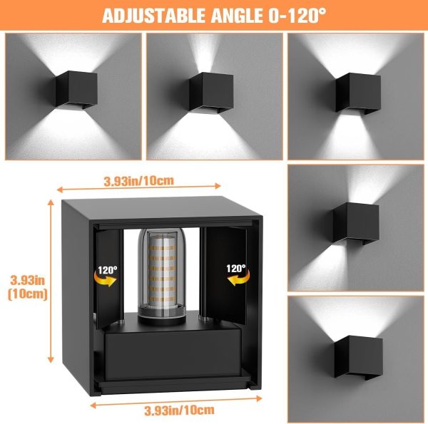 LED Outdoor Light With Motion Detector Up Down Outside Inside Sensor Outdoor Lamp - Image 2