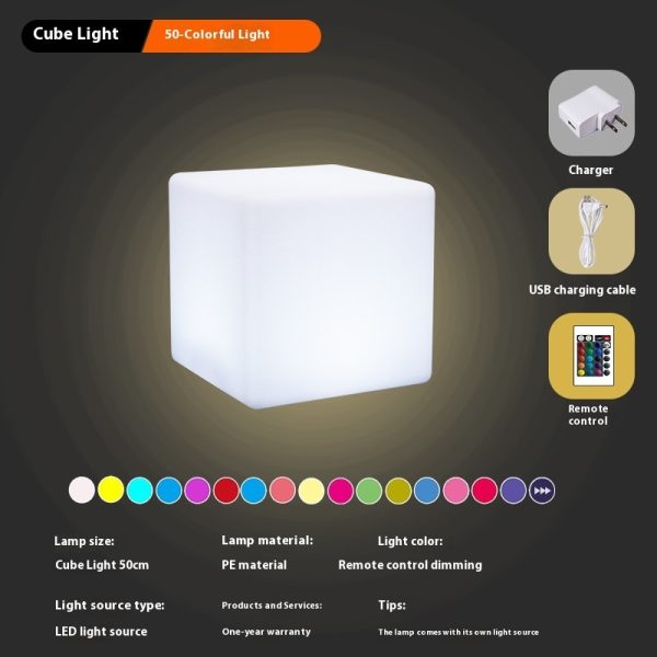 Led Stool Square Cube Light Waterproof - Image 9