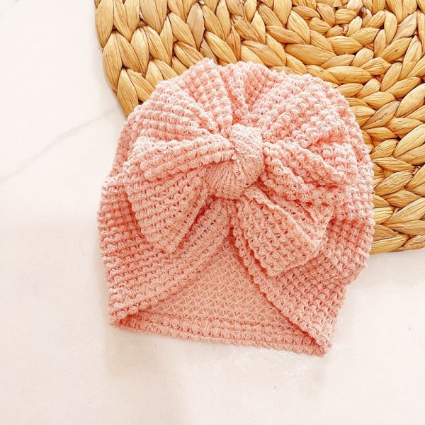 Soft Waffle Baby Hat For Children - Image 5