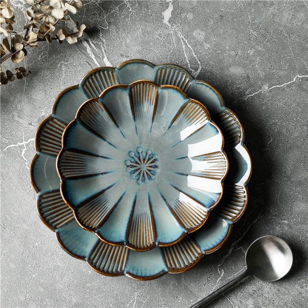 Japanese-style Kiln Glaze Special Western Food Pasta Plate - Image 3