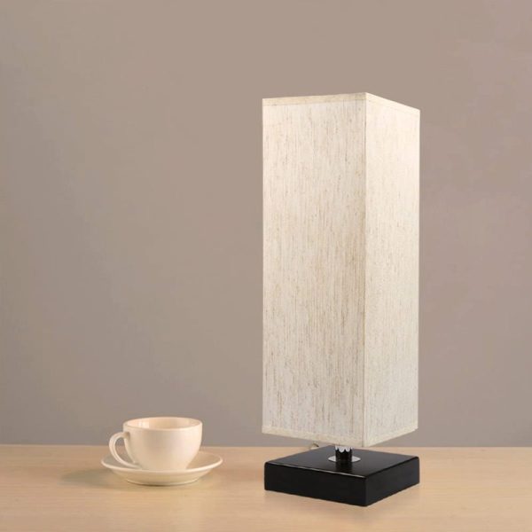 Modern Simple Square Small Cloth Cover Table Lamp - Image 5