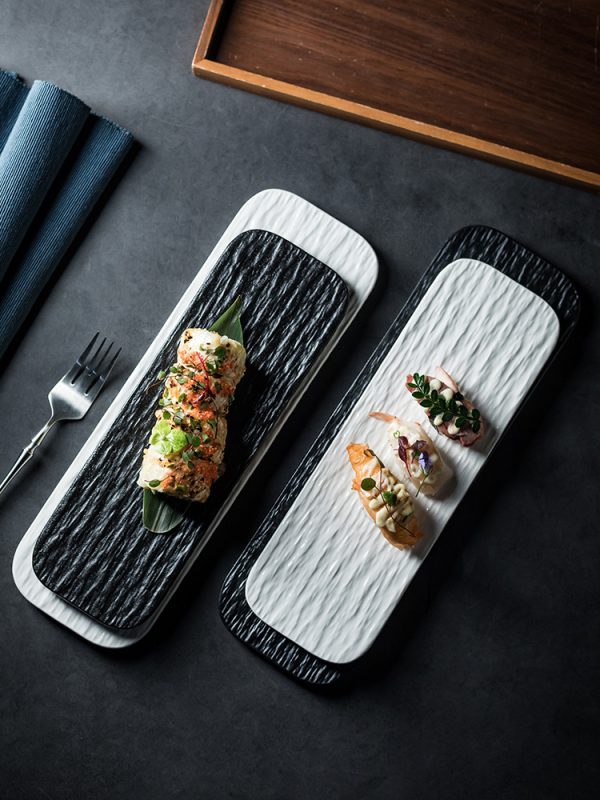 Long Plate Sushi Barbecue Sashimi Swing Plate - Image 9