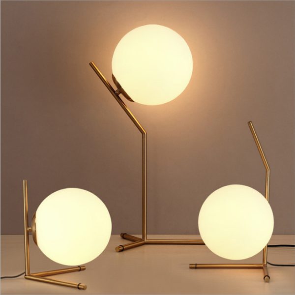 Simple glass ball table lamp - Image 4