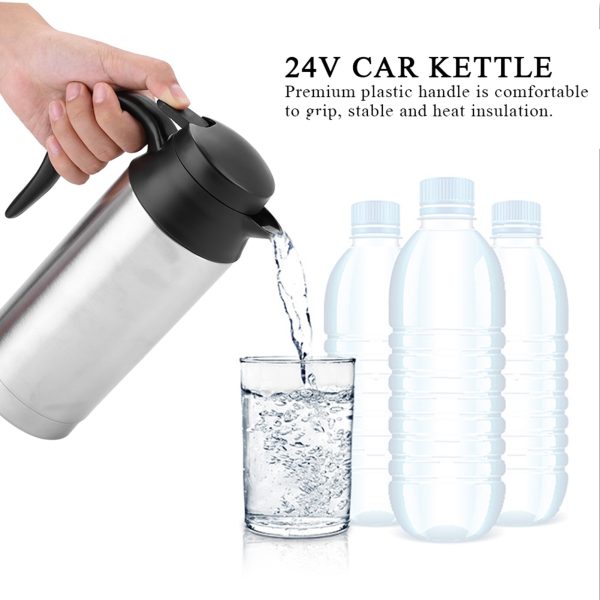 Portable 750ml 24V Travel Car Truck Kettle Water Heater Bottle for Tea Coffee Drinking - Image 3