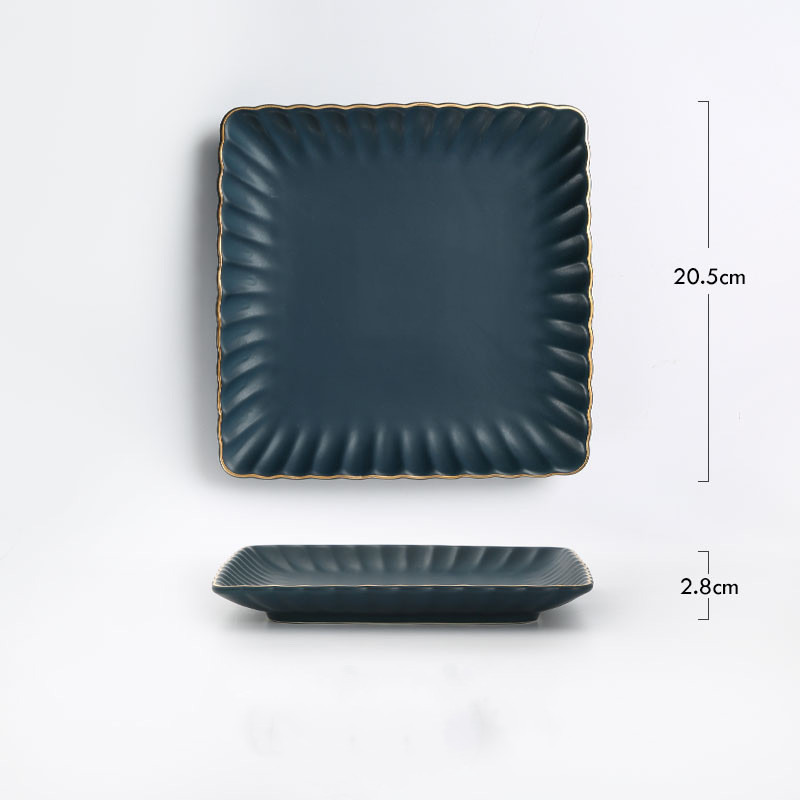 Phnom Penh Creative Ceramic Dinner Plate Set