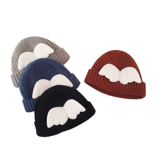 Angel wings children's woolen hat - Image 2