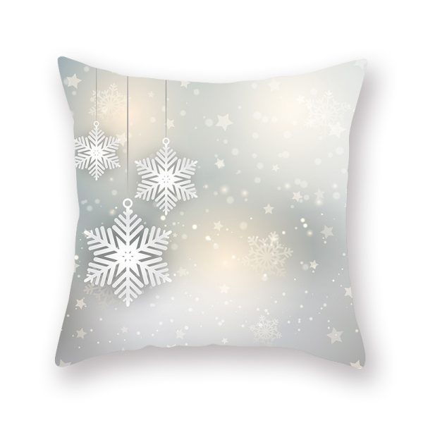 Nordic Christmas Square Throw Pillow Cover