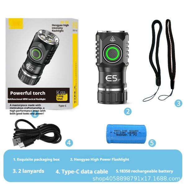 Mini Strong Light Aluminum Alloy Compact Portable Flashlight - Image 5