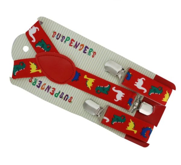 Red dinosaur suspender belt - Image 2