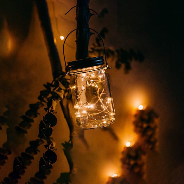 Solar Mason Jar  Light Decoration Mason Jar Light Outdoor Hanging Light Mason Jar Light String - Image 4