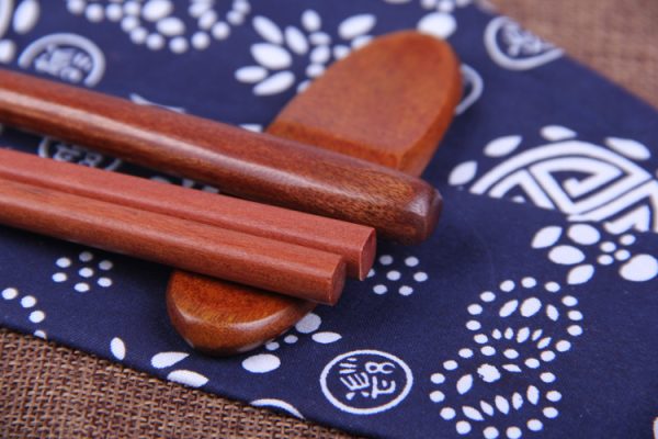 Japanese style wooden chopsticks and spoon combination - Image 5