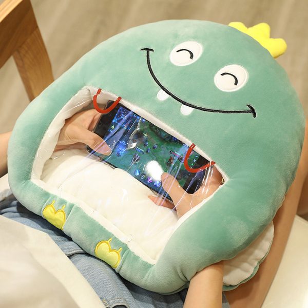 Winter Visual Hand Warmer Pillow can Play Mobile Phone with Blanket Plush Pillow