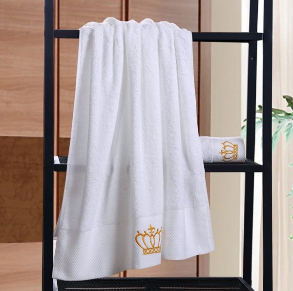 Cotton gift towel custom embroidery boutique hotel hotel sauna large bath towel - Image 5