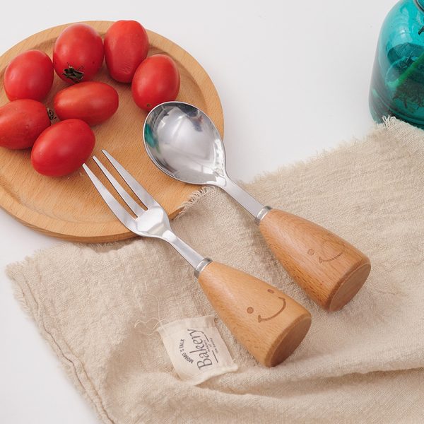 Creative and lovely Stainless steel smiley face cutlery - Image 2
