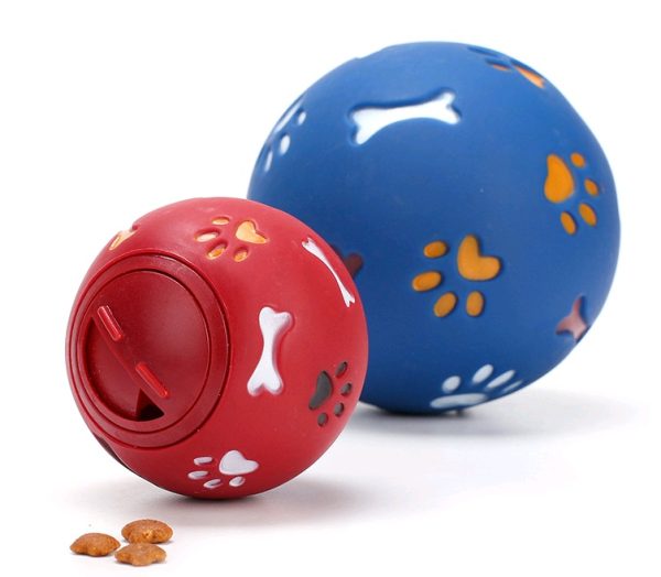 Pet Toy Bite Dog Leaking Puzzle Ball Size Multicolor Optional Milky Rubber Ball - Image 3