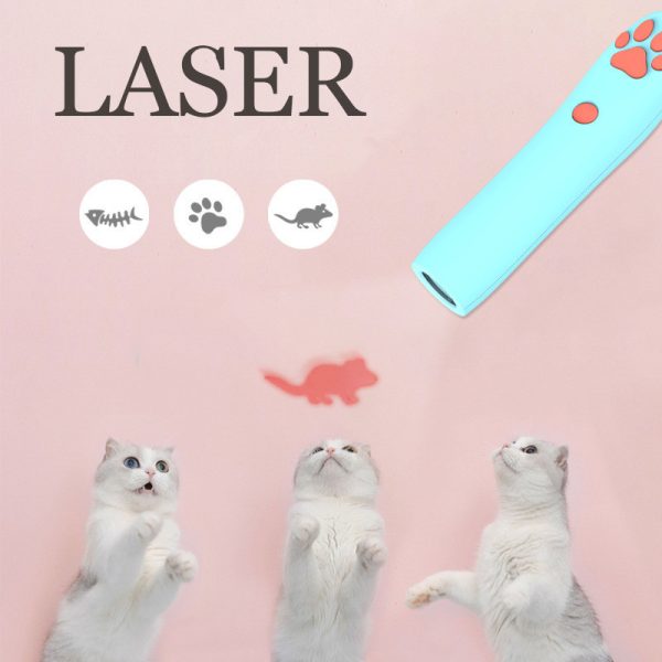 Funny Remote Control LED Laser Cat Stick Pet Toy - Image 2