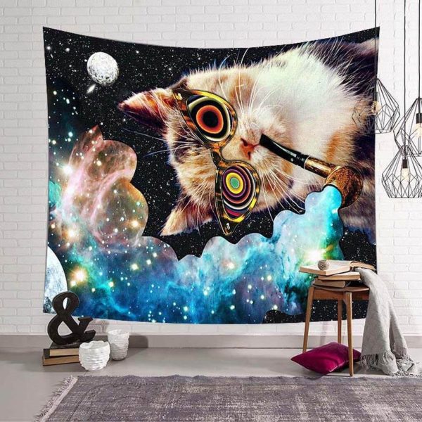 Stoned Cat Tapestry - Image 2