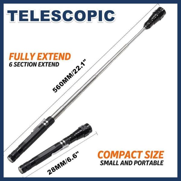 Aluminum Alloy Telescopic Rotating Hose Flashlight - Image 4
