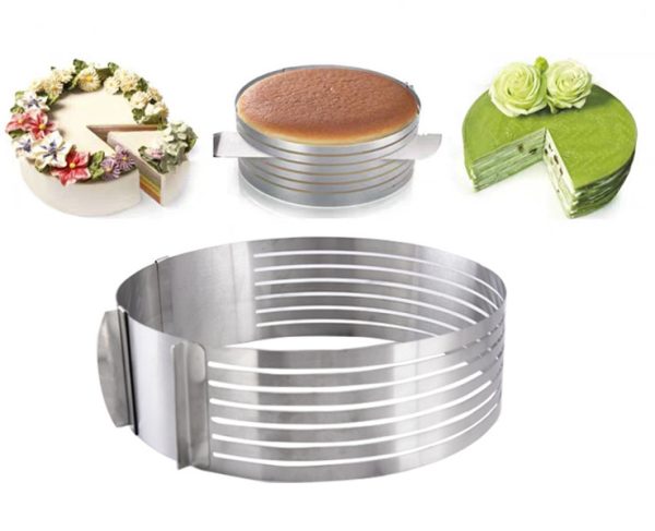 Layered Stainless Steel Adjustable Round Cake Pastry Cutter DIY Tool - Image 4