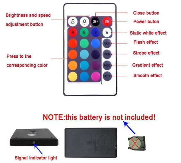 Color Changing LED Strip with Remote Control - Image 9