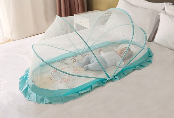 Baby Crib Mosquito Net Children's Baby Foldable Mosquito Net Newborn Mosquito Cover Children's Yurt Bottomless Universal - Image 2