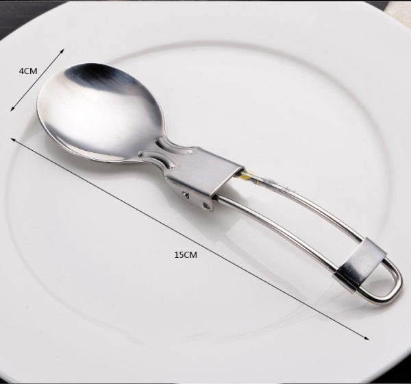 Stainless steel folding tableware