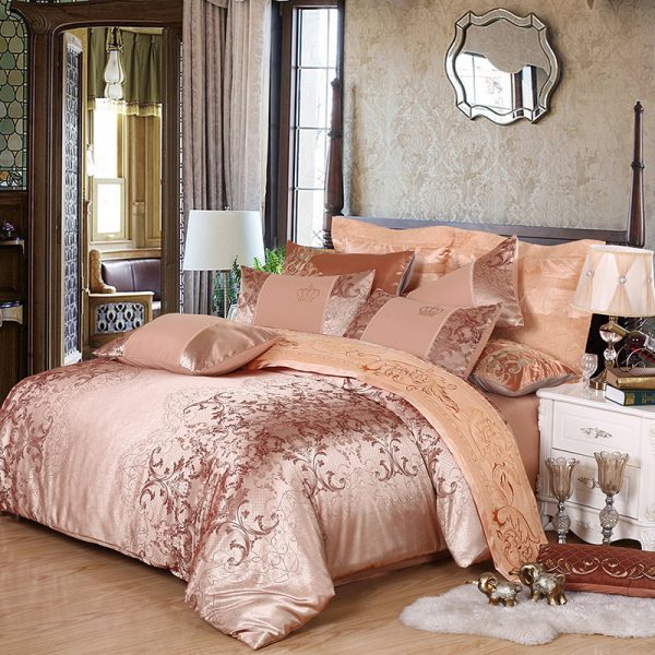 Active satin jacquard four-piece bedding - Image 7