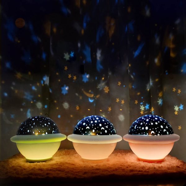 UFO starry sky light projection light LED night light creative romance - Image 3