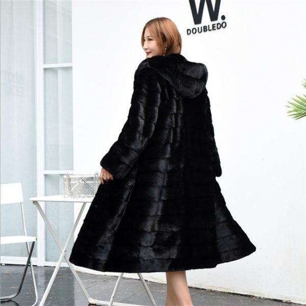 Fur Long Coat Thickened Warm - Image 4