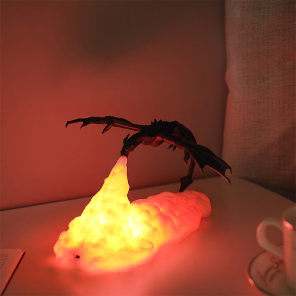 3D Printing Fire-Breathing Dragon Lamp Home Creative Night Light - Image 3