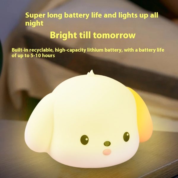 Silicone Atmosphere Small Night Lamp Bedroom Decoration Induction Night Light - Image 3