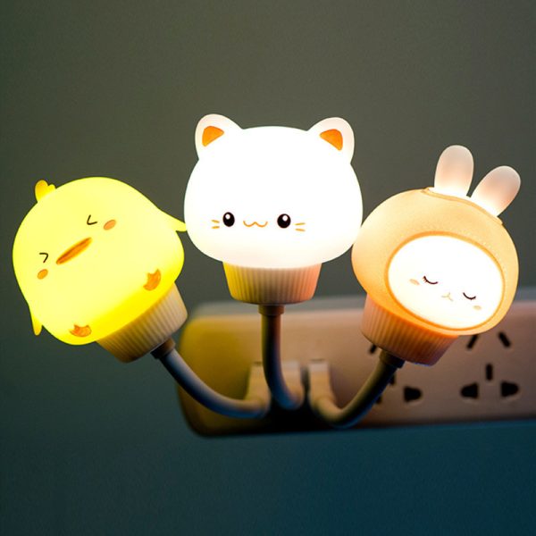 USB Remote Control Cute Rabbit Night Light