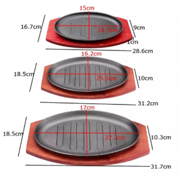 Teppanyaki Steak Cover Special Cover Cast Iron Round - Image 2